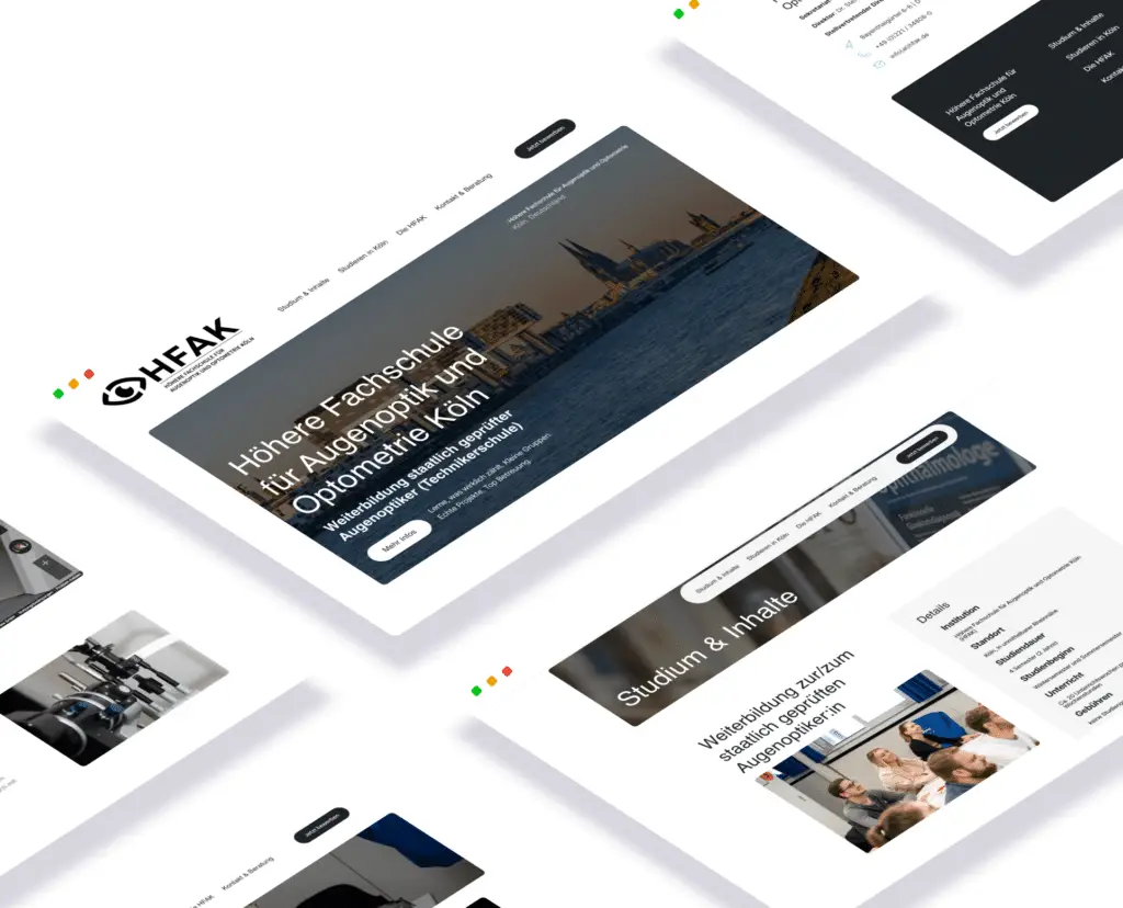 Was kostet eine professionelle Website? 1 HFAK Köln Website Relaunch durch Agentur TM-Website